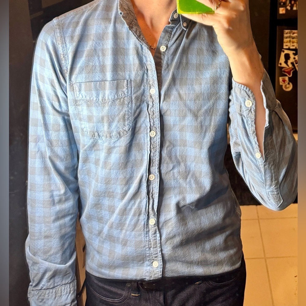 JCrew plaid twill button down size small​​​​